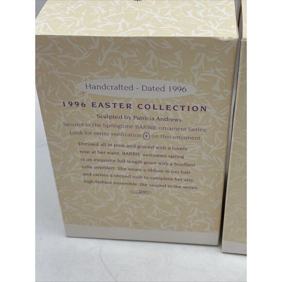 VTG Hallmark Keepsake Springtime Barbie Ornament Collectors Series 1995 1996 NIB - Picture 10 of 11